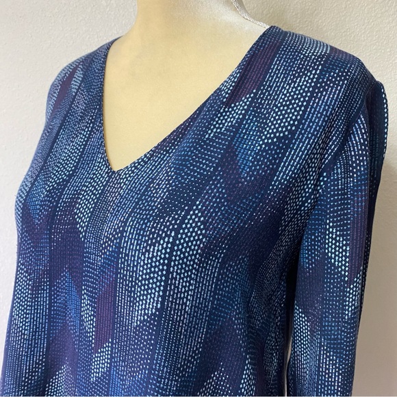 Anthropologie Cloth & Stone Dotted Herringbone Blouse - Picture 4 of 10